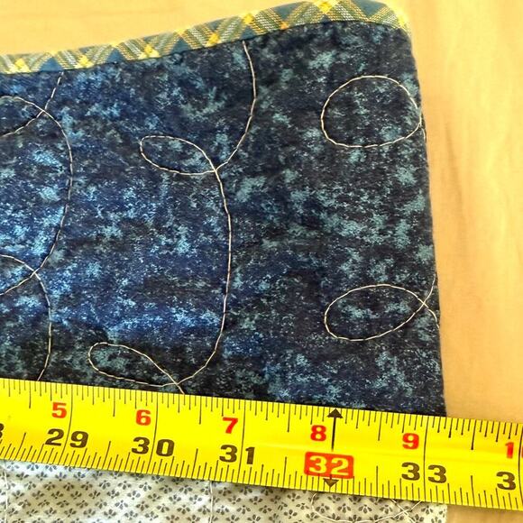 Hand Made Vintage Crib Quilt 42x66 Dinosaur Themed Rustic Retro  Machine Quilted - Picture 8 of 15